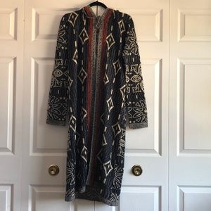 NWT | leshop | Long Knit Cardigan with Hood